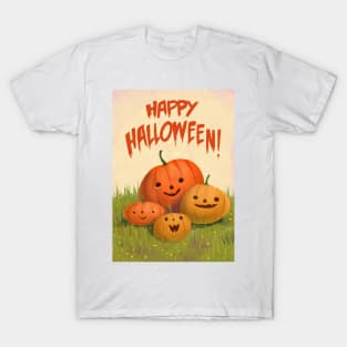 Happy Halloween Greeting - Family Portrait T-Shirt